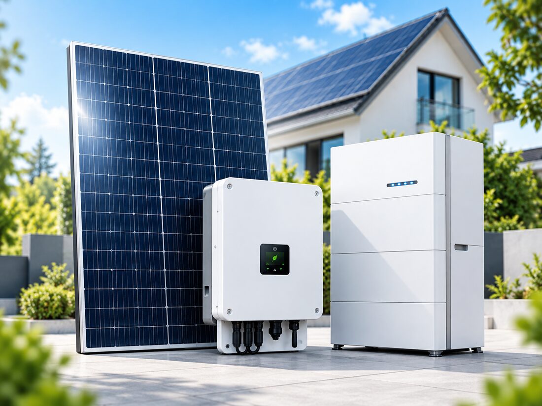 Gotowy zestaw panel falownik i magazyn energii